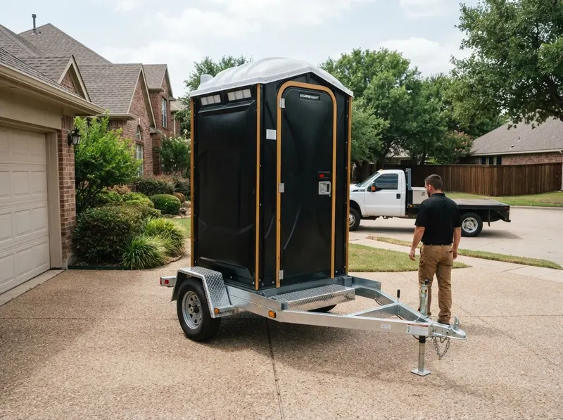 Trailer-Mounted Portable Toilets in McKinney, TX